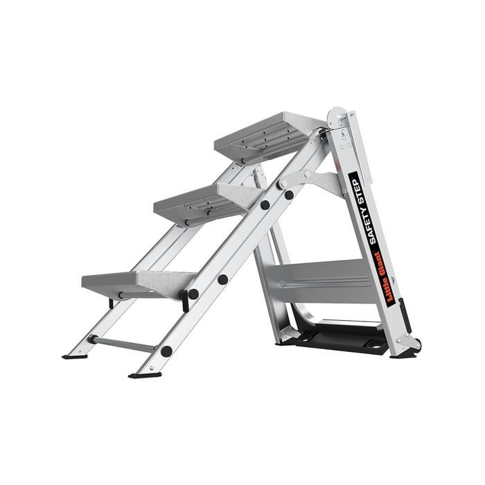 Little Giant 150kg Aluminium Safety Step 3 without Bar Single Side Stepladder