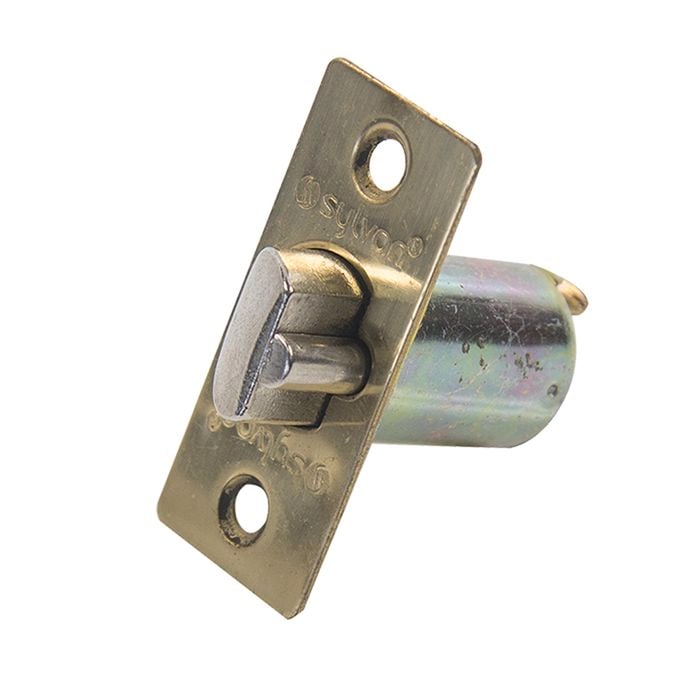 Sylvan 60mm Polished Brass Cylindrical Entrance Latch Deadlock