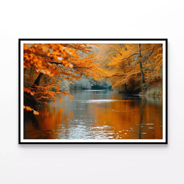 View of River with Trees  Print 100% Australian Made 90x60cm  (Poster)
