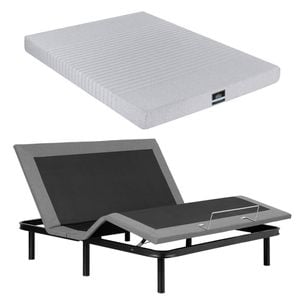 Artiss King Electric Adjustable Beds And Giselle Memory Foam Mattress Bundle