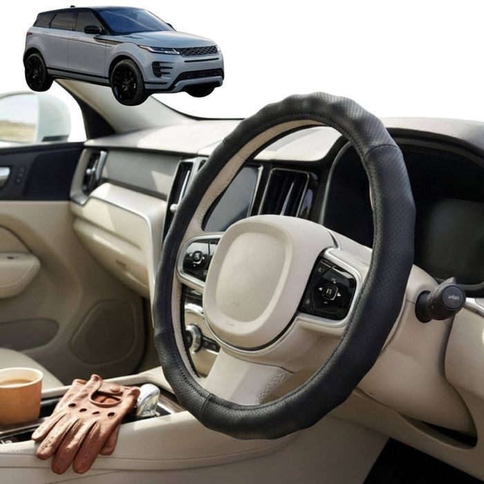 Australian Goose Steering Wheel Cover for Land Rover Range Rover Evoque 2018 - Current (L551) Circle Black