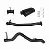 Ignite Exhausts Dpf Back For Holden Rg Colorado 2.8l 3" With Muffler Black Aluminised Steel