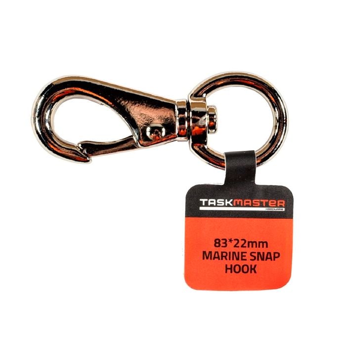Taskmaster Nickel Plated Marine Snap Hook With Clip