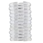 Barelli Clear Locking Plastic Shower Curtain Rings - 12 Pack