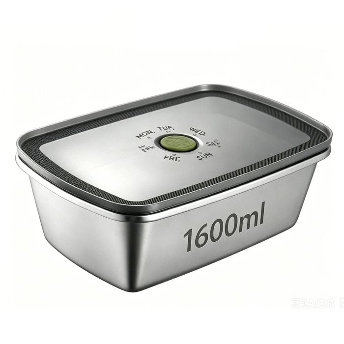 FOHOA 1.6L Removable Stainless Steel Inner Tray for Cordless Electric Lunch Box