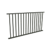 ProtectorAl 0901  1799 x 950mm Woodland Grey Aluminium Flat Top Square Picket Balustrade Panel