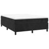 vidaXL Box Spring Bed with Mattress Bedstead Double Bed Black Queen Size Velvet