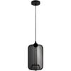KIKKI  Vintage Grey Glass 1 Light Pendant
