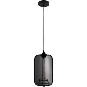 KIKKI  Vintage Grey Glass 1 Light Pendant