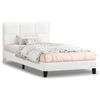 ALFORDSON Bed Frame Single Size Boucle White