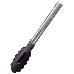 Cuisena 24cm Stainless Steel Tongs w/ Nylon Head - Black