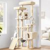 BEASTIE Cat Tree Scratcher Tower Beige 180cm