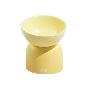 Makesure Sugarbean Pet Bowl/Yellow/14*14*16cm(L*W*H)