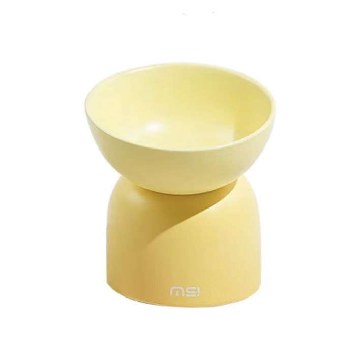Makesure Sugarbean Pet Bowl/Yellow/14*14*16cm(L*W*H)