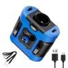 Catzon Portable Waist Clip Fans Wearable Belt Personal Fan-Blue