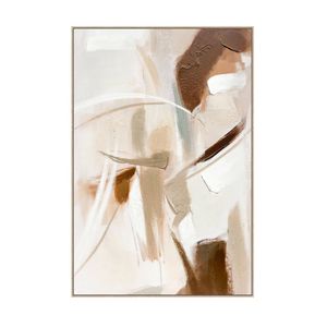 Quiet Gesture I Hand-Painted Textured Canvas Wall Art