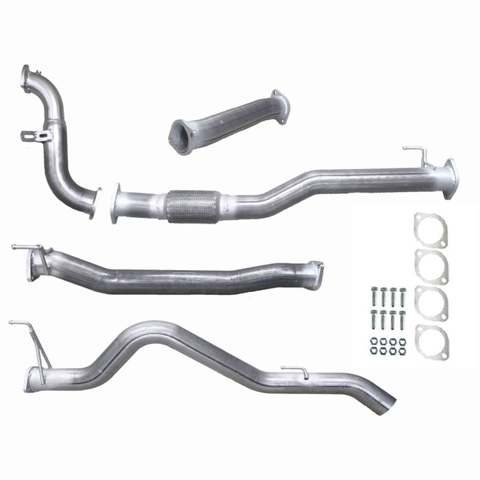 Ignite Exhausts Turbo Back For Holden Rg Colorado 2.8l 3" No Cat With Pipe Raw Aluminised Steel