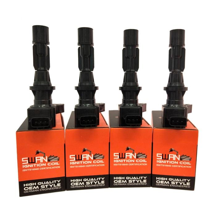 4-Pack SWAN Ignition Coil for Ford Escape ZC ZD (2.3L)