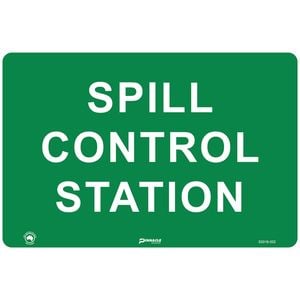 Pinnacle 600 x 400mm Metal Spill Control Station Sign