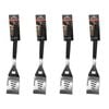 4PK Topchef Stainless Steel Barbeque Grill Turner w/ Indents Black/Silver