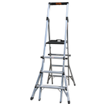 Gorilla 1.12 - 1.68m 150kg 4-6 Step Silverback Adjustable Platform Ladder