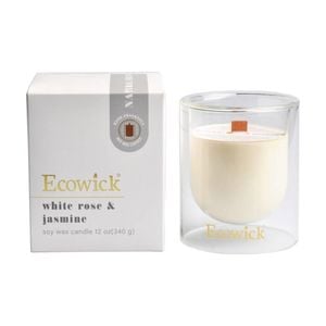 Candle SOY Jar Lantern Bottle 300g White Rose Jasmine