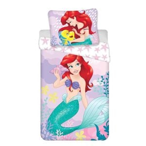 Disney Princess Ariel Cotton Quilt Cover Set - Single Bed Size