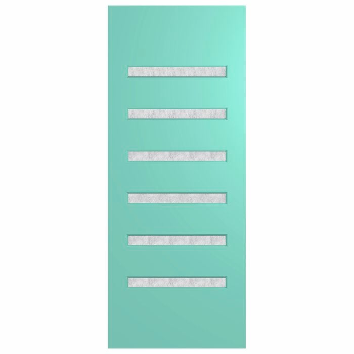 Hume 2040 x 820 x 40mm Verve External Door VER6 - Rice Paper