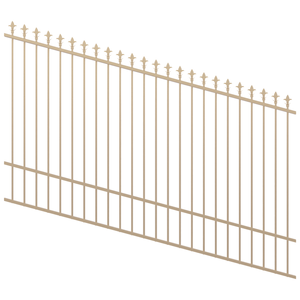 ProtectorAl 1201-2400W x 1500H Primrose Spear Top Pool Fence Panel Raked Up to 15º