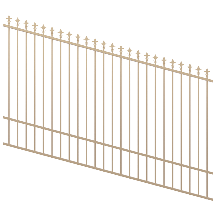 ProtectorAl 1201-2400W x 1500H Primrose Spear Top Pool Fence Panel Raked Up to 15º