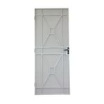 2032 x 813mm Barrier Door Steel Frame Metric Sutton White