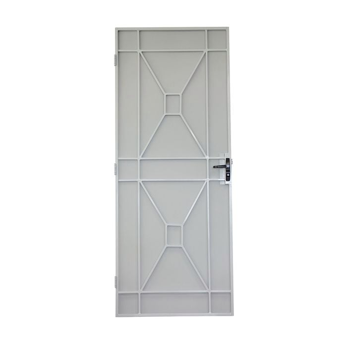 2032 x 813mm Barrier Door Steel Frame Metric Sutton White