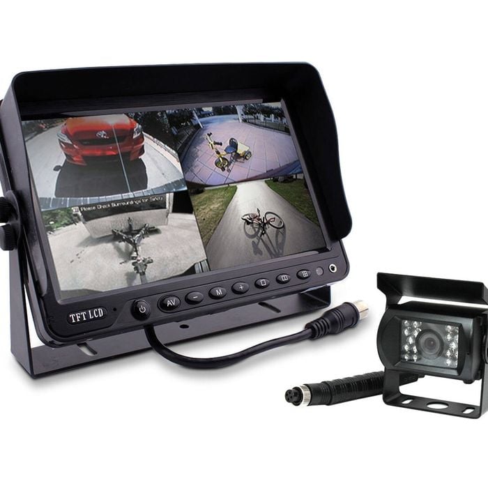 Elinz 9" DVR Monitor 4CH Realtime with 1 Camera Package
