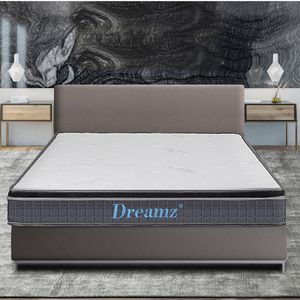 Dreamz 18CM Premium Bed Top Foam Spring Mattress Queen