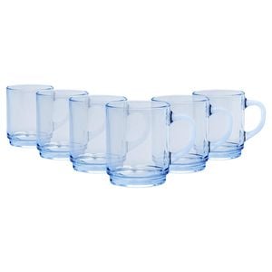 Duralex Versailles Glass Mugs - 260ml - Pack of 6