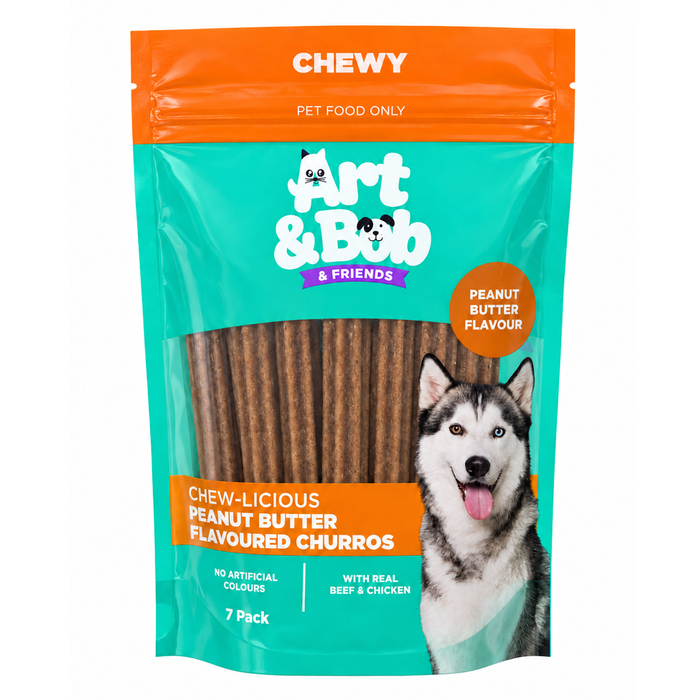 Art & Bob Peanut Butter Flavoured Churros - 7 Pack