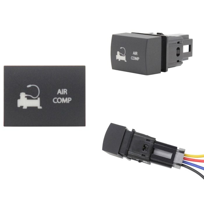 Switch Boss White LED Push Switch for Mitsubishi Triton (MV, 2024) Outlander (ZM, 2021+) - Air Comp