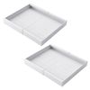 Toque Cabinet Organizer Drawer Shelf Pull Out 2Pcs Width-adjustable Kitchen
