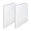 2x Marbig Pp Clearview 4 D-ring 19mm A4 Insert Binder File Paper Organiser White