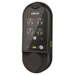 Lockly Black Matte Vision Smart Lock Deadbolt with Video Doorbell