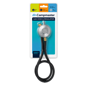 Campmaster 1000mm Gas Hose And POL Regulator including Adaptor