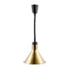 Apuro Retractable Conical Heat Lamp Shade Gold Finish - Heat Lamps (DY465-A)