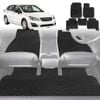 6D Diamond Car Floor Mats for Subaru Impreza 2011-2016-Full Set-Black-Outback GT