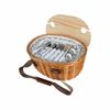 Picnic Basket Set Willow Baskets Outdoor Storage Foldable Insulated Bag 4Person