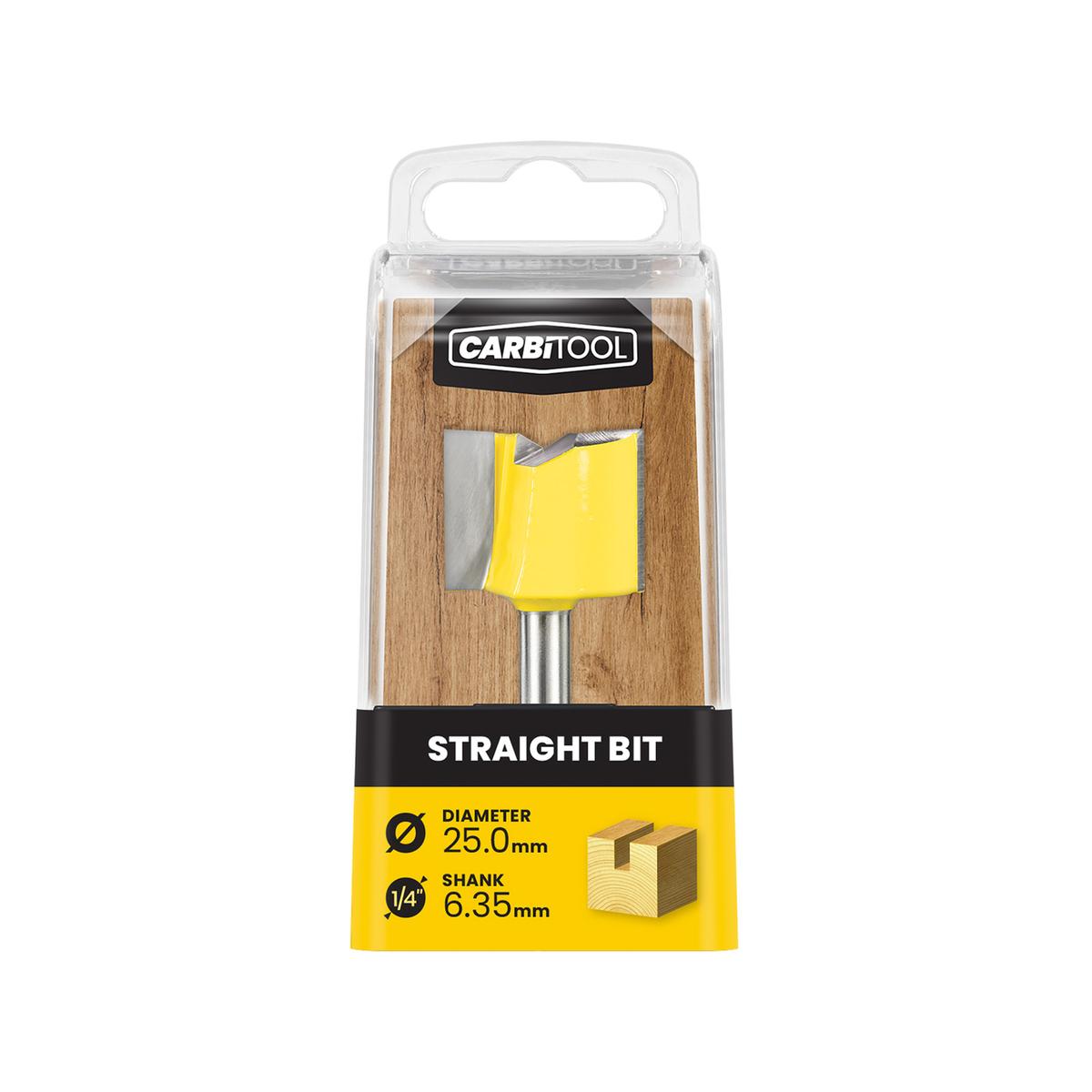 Carbitool 25.00mm TCT Straight Router Bit - Bunnings Australia