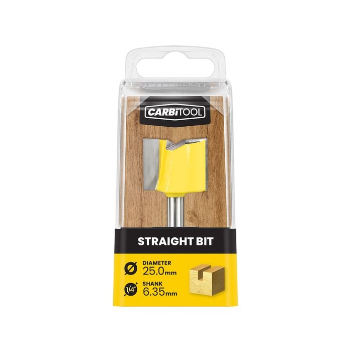 Carbitool 25.00mm TCT Straight Router Bit
