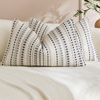 Gioia Casa 2-Pack Bohemian Dot Woven Cushion Covers 30cm x 50cm - Grey