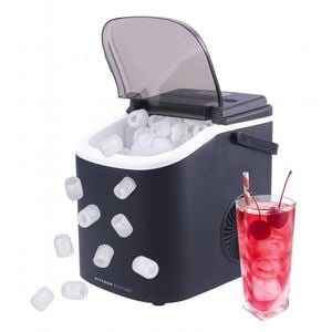 Kitchen Couture Benchtop Ice Maker, 12kg/day, 9 Cubes In 6 Min, Self-clean Black
