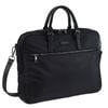 Pierre Cardin Men's Nylon Classic Business Laptop Bag W/multiple Packet Black