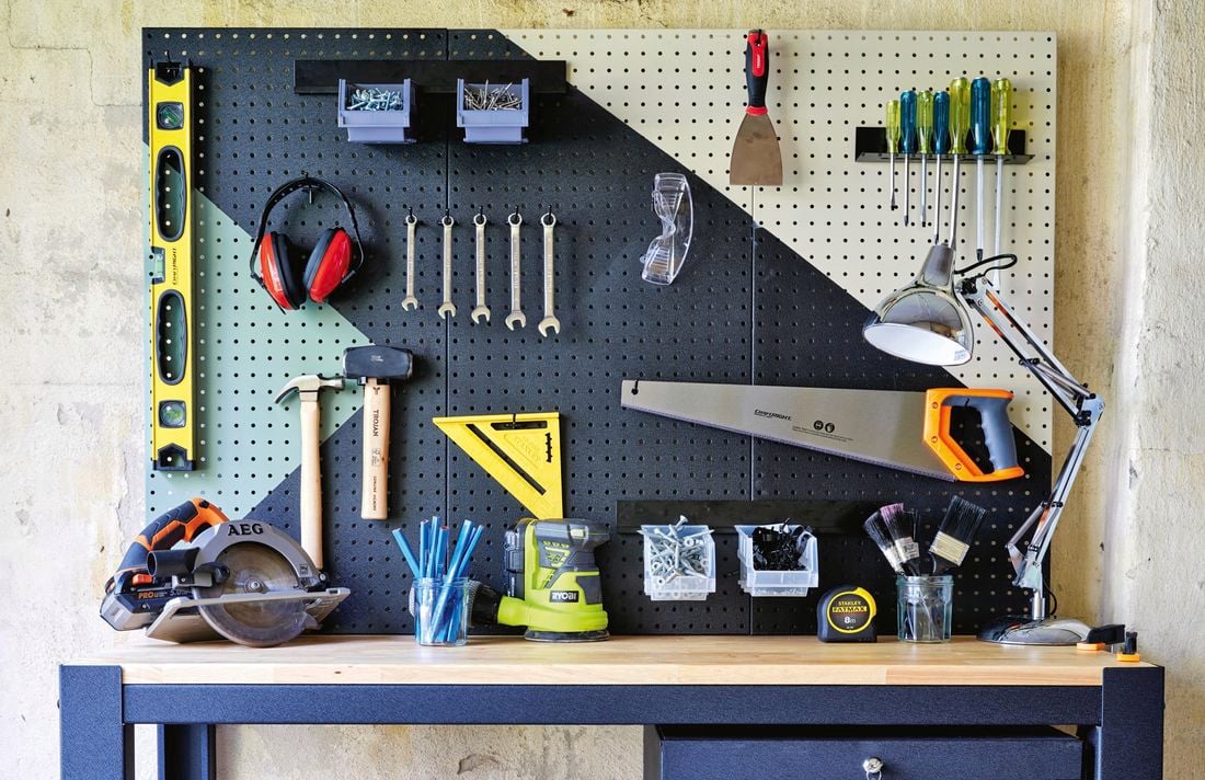pegboard  for tool storage